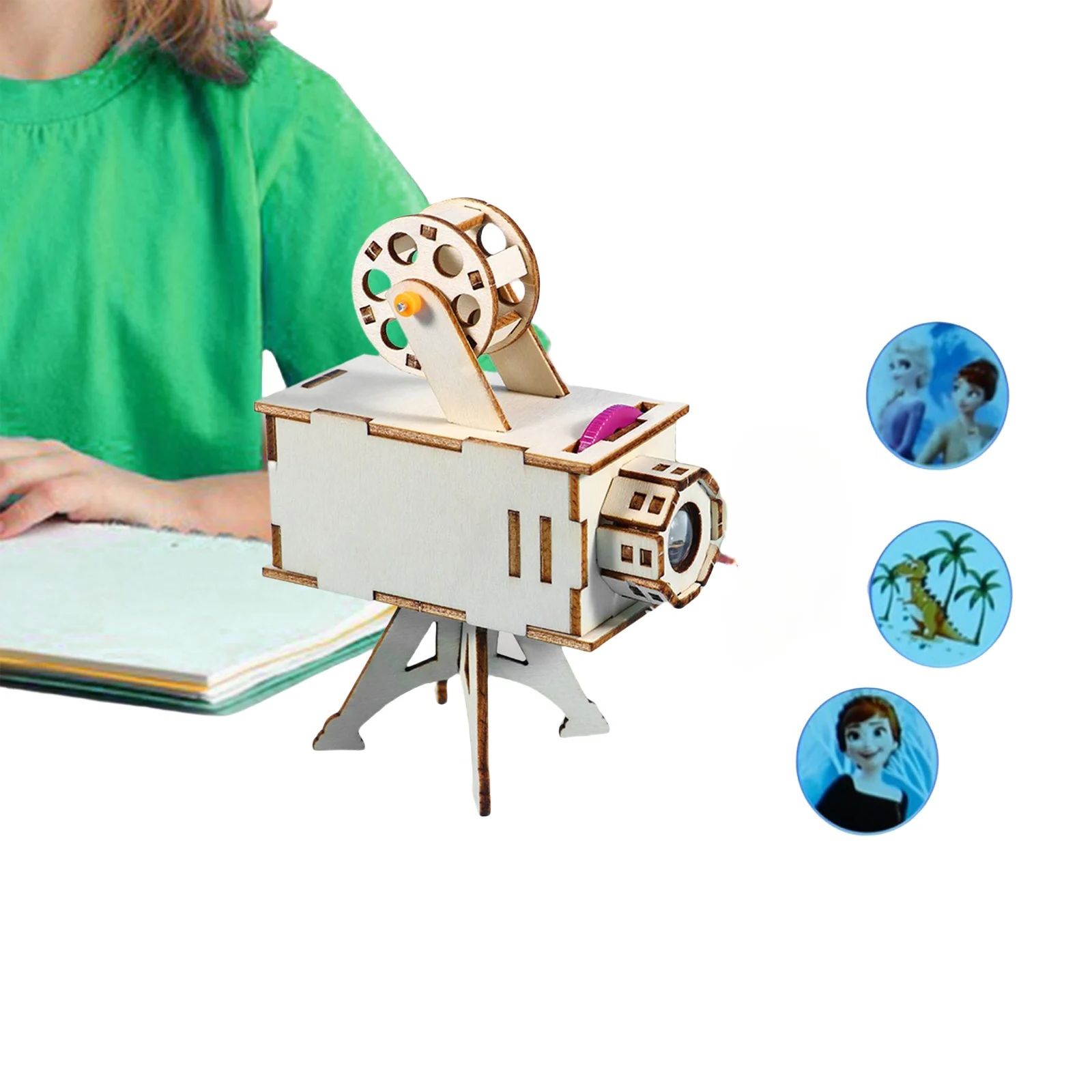 Science Toys Diy - DIY 木製科学プロジェクトモデルキット科学実験おもちゃ早期学習おもちゃ子供のためのギフト誕生日プロジェクター