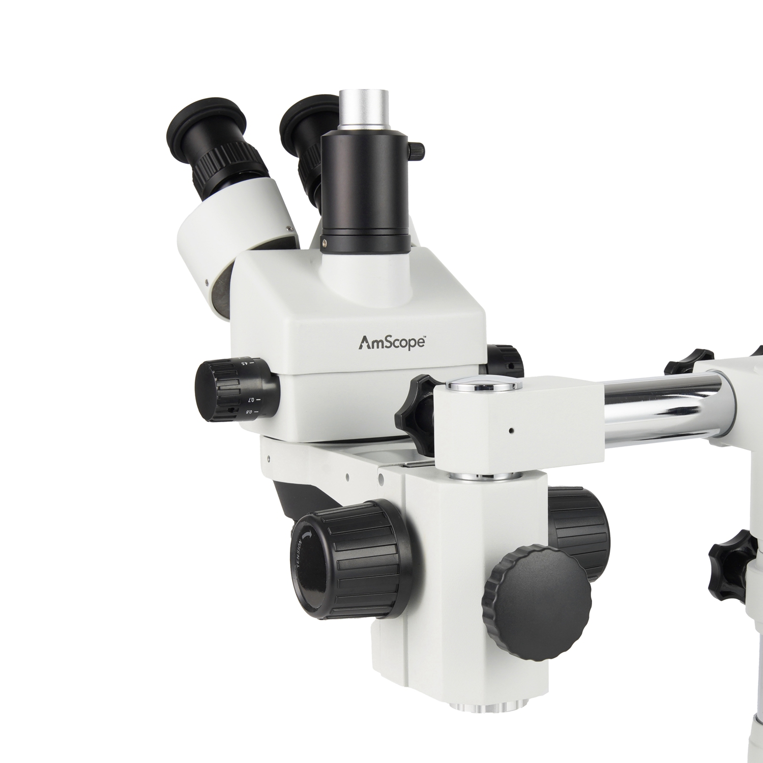 Amscope Microscope Stereo 7X-45X - AmScope 7X-45X倍率三眼ズームステレオ顕微鏡ヘッド