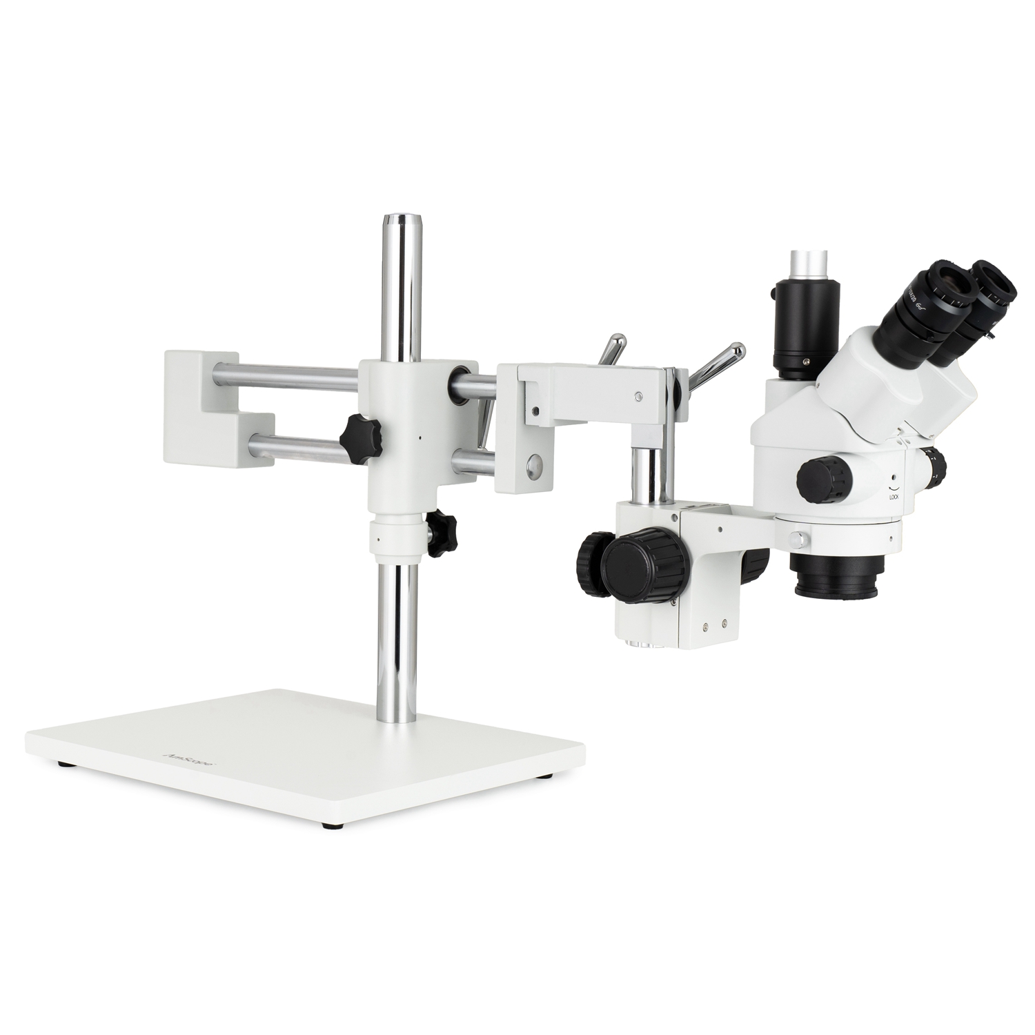 AmScope 7X-45X倍率 シミュルフォーカル三眼ズー - Amscope Microscope Stereo 7X-45X のレビューと価格