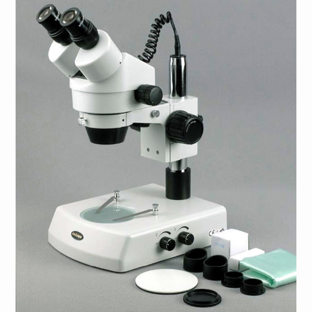 双眼ステレオズーム顕微鏡--AmScope 7X-45X双眼 - Amscope Microscope Stereo 7X-45X のレビューと価格