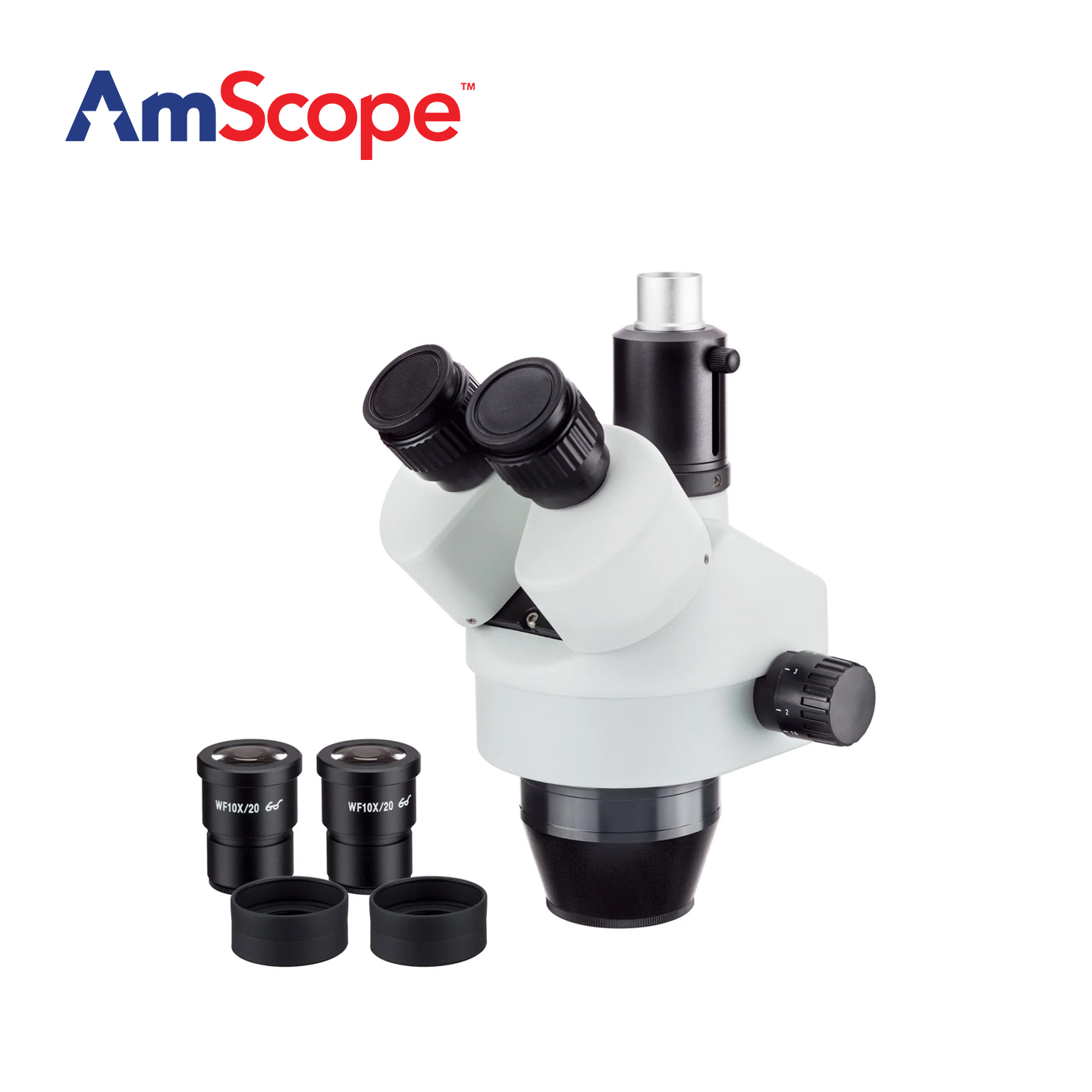 AmScope 7X-45X倍率三眼ズームステレオ顕微鏡ヘッ - Amscope Microscope Stereo 7X-45X のレビューと価格