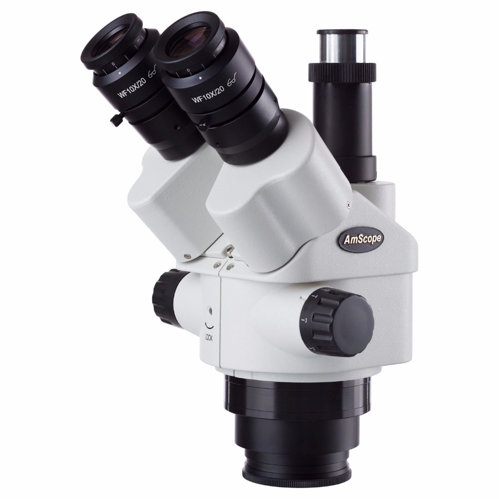 AmScope 7X-45X サイマル焦点三眼ズーム実体顕微 - Amscope Microscope Stereo 7X-45X のレビューと価格
