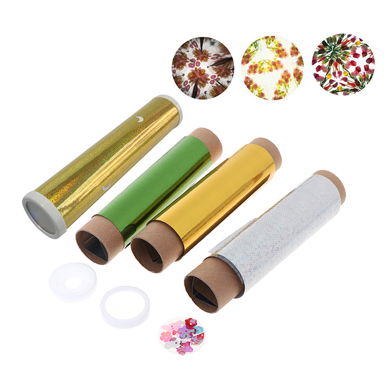 子供のためのカラフルな回転式万華鏡キット、科学教育工芸品、D - Science Toys Diy のレビューと価格