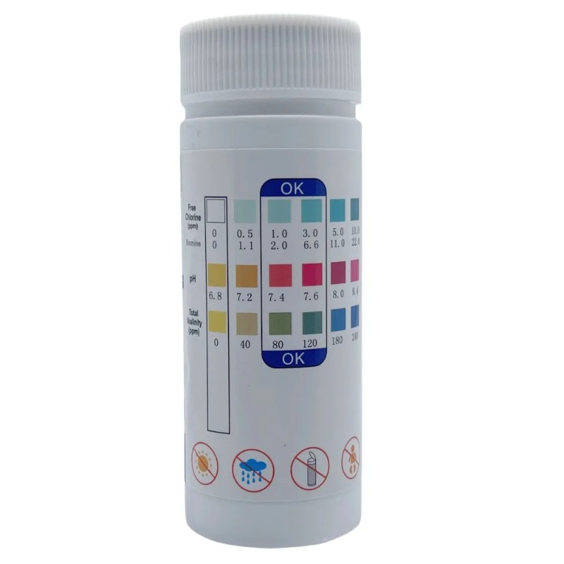 塩素PHテストストリップスパプール水槽魚タンク水質検査紙残留 - Ph Strip Test のレビューと価格